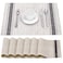 YOSICHY Table Mats Set of 6 Crossweave Woven Vinyl Placemats Heat Resistant NonSlip Kitchen Placemats for Dining Table Washable Easy to CleanGrey