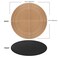 CENNBIE 4240363230 Inches Round Table Mat Cork Leather Table Pad Protector Suitable as Side Dining Coffee Table Cover Can Be Cut to Fit Black
