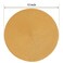 FunWheat Round Braided Placemats Set of 6 Table Mats for Dining Tables Woven Washable NonSlip Place mats 15 InchPumpkin Yellow 6pcs