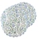 Ridhi Columbia Blue Turquoise Green Boho Round Place Mat Easter Floral Cotton Washable Placemats 15 Round Embroidery Block Print Table Mat Pack of 415 Inch Round
