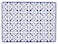 KAF Home Cork Placemats 16 x 12Inch Set of 4 Chateau Blue Mediterranean Tile
