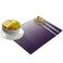 Singingin Placemats for Dining Table Set of 4 Purple Gray Gradient Linen Table Mats for Kitchen Table Mat NoSkid Insulation Placemat Washable Placemats
