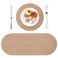 SEPGLITTER 24 Pcs Round Burlap Placemats Bulk 118 inches Brown Reusable Natural Jute Table Mats for Wedding Dinner Party Farmhouse Dinner Table Decor