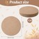 SEPGLITTER 24 Pcs Round Burlap Placemats Bulk 118 inches Brown Reusable Natural Jute Table Mats for Wedding Dinner Party Farmhouse Dinner Table Decor