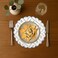 Ridhi Powder Blue Boho Round Place Mat Double Layer Floral Cotton Washable Placemats 15 Round Embroidery Block Print Table Mat Pack of 415 Inch Round