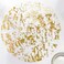 Sunlunckystar Disposable Gold Placemats Set of 100 Metallic Thin Round 13 Inch Gold Doilies Mesh Pressed Fall Table Placemates 100 Pack Charger Plates for Wedding Birthday Party