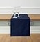 Solino Home Navy Blue Table Runner 108 Inches Long Cotton Linen Hemstitch 14 x 108 Inch Table Runner for Dining Summer 4th of July