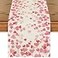 Artoid Mode Pink Love Valentines Table Runner Anniversary Wedding Kitchen Dining Table Decoration for Home Party Decor 13x72 Inch
