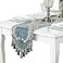 Bettery Home Embroidery Luxury Table Runner Jacquard Fabric Table Runner with MultiTassels for Dining Room Dresser Wedding Party Decorations 13 x 82 Beige