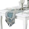 Bettery Home Embroidery Luxury Table Runner Jacquard Fabric Table Runner with MultiTassels for Dining Room Dresser Wedding Party Decorations 13 x 82 Beige