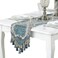 Bettery Home Embroidery Luxury Table Runner Jacquard Fabric Table Runner with MultiTassels for Dining Room Dresser Wedding Party Decorations 13 x 82 Beige