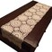 USTIDE Floral Crochet Table Runner Cotton Lace Table Runners Crochet Doily Beige 15X47