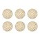DII Woven Paper Tabletop Collection Holiday or Event Dcor Round Placemat Set 15 Dia Taupe 6 Piece