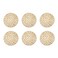 DII Woven Paper Tabletop Collection Holiday or Event Dcor Round Placemat Set 15 Dia Taupe 6 Piece