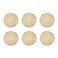 DII Woven Paper Tabletop Collection Holiday or Event Dcor Round Placemat Set 15 Dia Taupe 6 Piece