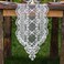 ARTABLE Rectangle Table Runner Lace Macrame Embroidered Table Runners with Exquisite Vintage Shabby Chic for Holiday Wedding Long Dinner Tables White 12 x 48 Inch