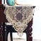 ARTABLE Rectangle Table Runner Lace Macrame Embroidered Table Runners with Exquisite Vintage Shabby Chic for Holiday Wedding Long Dinner Tables Light Gold 12 x 48 Inch