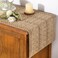Socomi Boho Table Runner Summer Farmhouse Burlap Jute Bamboo Rustic Dining Kitchen Centerpiece Decor Small Macrame Woven Coffee Table Runner for Dresser Scarf Home Decor 12x60 inch