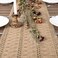 Socomi Boho Table Runner Summer Farmhouse Burlap Jute Bamboo Rustic Dining Kitchen Centerpiece Decor Small Macrame Woven Coffee Table Runner for Dresser Scarf Home Decor 12x60 inch