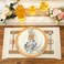 Xuhal 19 Pcs Boho Table Runner Placemat and Napkin Ring Set 118 x 1063 Woven Macrame Table Runner with Tassel Natural Burlap Round Rectangle Mat Farmhouse Decoration for Kitchen Wedding Dinner