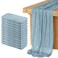 KEEPSHOWING 12 Pack Cheesecloth Table Runner Runner Gauze Boho Wedding Decor Romantic Table Runner for Wedding Birthday Party35 x 118Grayblue