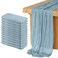 KEEPSHOWING 12 Pack Cheesecloth Table Runner Runner Gauze Boho Wedding Decor Romantic Table Runner for Wedding Birthday Party35 x 118Grayblue