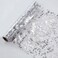 Snowkingdom Silver Table Runner Sequin Glitter Foil Metallic Runner 11 Inch x 100 Feet Silver Mesh Table Decorations Centrepiece for Wedding Birthday Party Christmas