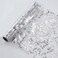 Snowkingdom Silver Table Runner Sequin Glitter Foil Metallic Runner 11 Inch x 100 Feet Silver Mesh Table Decorations Centrepiece for Wedding Birthday Party Christmas