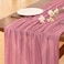 Socomi Mauve Cheesecloth Table Runner Boho Rustic Summer Gauze 120 inch 10FT Cheese Cloth Sheer Runner for Wedding Party Baby Shower Birthday Home Decor Holiday Decorations