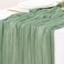 Socomi 6pcs Sage Green Cheesecloth Table Runner Summer Boho Rustic Gauze 120 inch 10FT Cheese Cloth Sheer Runner for Wedding Party Baby Shower Home Decor Holiday Decorations