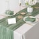 Infinity Infinity Sage Green 1 x Table Runner and 6 x Napkins Set Table Decor Cheesecloth Rustic Wedding Birthday Party All Events and Parties