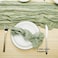 Infinity Infinity Sage Green 1 x Table Runner and 6 x Napkins Set Table Decor Cheesecloth Rustic Wedding Birthday Party All Events and Parties