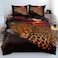 Holiyjog Cheetah Print Bedding Leopard Quilt Cover Sets Brown Linens Bed Pillow Shams Queen Size Animal Home Textile Queen 002