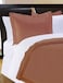 Pointehaven 500 Thread Count Cotton Oversized Solid Duvet Set 3 Piece Bedding with Button Closure 100 Long Staple Cotton Duvet with TieBacks All Season Queen Expresso