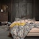 Cupocupa King Duvet Cover Set 3pc Dark Navy Paisley Boho Bedding Luxury Art Deco Floral Botanical Print Soft Microfiber Reversible Quilt Cover with Pillowcases King 104x90