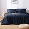 S VICTORY SYMBOL 100 Organic Linen Duvet Cover Set Queen SizeNatural French Linen Bedding Set with Stone WashedComforter Cover with Button ClosureNavy SoftBreathable