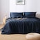 S VICTORY SYMBOL 100 Organic Linen Duvet Cover Set Queen SizeNatural French Linen Bedding Set with Stone WashedComforter Cover with Button ClosureNavy SoftBreathable