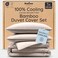 Bambaw 100 Viscose Derived from Bamboo Duvet Cover King Size 3 Piece Duvet Cover Cooling King Size Extra Soft Breathable Includes 2 King Pillow Shams No Comforter Sand
