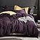 EAVD Solid Color Dark Purple Duvet Cover Queen Soft 100 Cotton Purple Bedding with 2 Button Pillowcases Luxury Modern Style Purple Comforter Set with Zipper ClosureNO Comforter