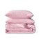 BFS HOME Linen Duvet Cover King Size Soft Breathable Cotton Linen Blend 3Pieces Bedding Set with 2 Pillowcases Stonewashed Texture Light Pink AllSeason Comfort
