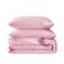 BFS HOME Linen Duvet Cover King Size Soft Breathable Cotton Linen Blend 3Pieces Bedding Set with 2 Pillowcases Stonewashed Texture Light Pink AllSeason Comfort