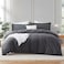 HearthHarbor Hearth Harbor Dark Grey Duvet Cover Queen Size 3 Piece Queen Duvet Cover Set Soft Double Brushed Queen Size Duvet Covers with Button Closure 1 Duvet Cover 90x90 inches and 2 Pillow Sha