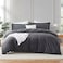 HearthHarbor Hearth Harbor Dark Grey Duvet Cover Queen Size 3 Piece Queen Duvet Cover Set Soft Double Brushed Queen Size Duvet Covers with Button Closure 1 Duvet Cover 90x90 inches and 2 Pillow Sha