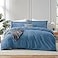 HearthHarbor Hearth Harbor Twin Duvet Cover Set Blue Heaven Soft Comforter Cover Set Double Brushed 2 Piece Bedding Set with Button Closure 1 Twin Size Duvet Cover 68x90 inches and 1 Pillow Sham
