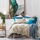 Eikei Home Damask Medallion Luxury Duvet Quilt Cover Boho Paisley Print Bedding Set 400 Thread Count Egyptian Cotton Sateen Vibrant Bohemian Pattern Majorca Queen