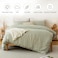 MILDLY Super Soft Duvet Cover 2pcs 100 Washed Microfiber Mist Sage TwinTwin XL Comforter Cover Set with Zipper Closure Corner Ties No Comforter