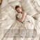 MUXHOMO Duvet Cover King Size Reversible Floral Beige Duvet Cover Set with Zipper Closure 3 Pieces Botanical Patterns Soft Microfiber Bedding Set 90x104 2 Pillow Cases 2036