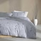 Calvin Klein Queen Duvet Cover Set Soft Cotton Sateen Bedding with Shams Button Corner Tie Closure Wildflower Dusk Purple