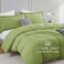 HearthHarbor Hearth Harbor Twin Duvet Cover Set Calla Green Soft Comforter Cover Set Double Brushed 2 Piece Bedding Set with Button Closure 1 Twin Size Duvet Cover 68x90 inches and 1 Pillow Sham