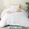 Utopia Bedding Duvet Cover Set with Pillowcases 2 Pieces Bedding Duvet Cover with Zipper Closure 1 Duvet Cover with 1 Pillow Sham Soft Brushed Microfiber TwinTwin XL White